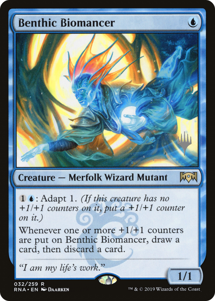 Biomancien benthique (Pack promotionnel) [Promos Ravnica Allegiance] 