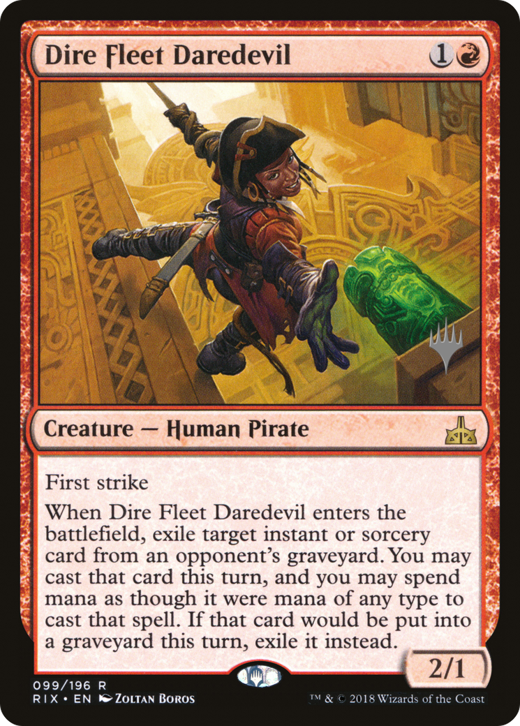 Dire Fleet Daredevil (Pack promotionnel) [Promos Rivals of Ixalan] 