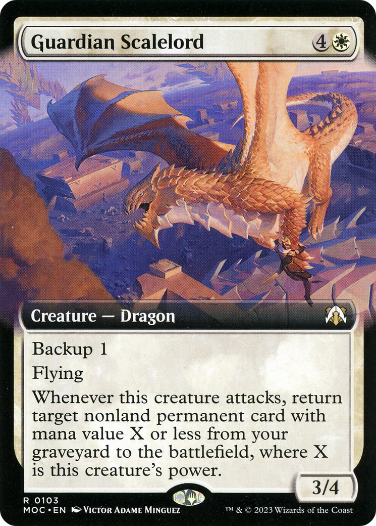 Guardian Scalelord (Extended Art) [Marche du commandant de la machine] 