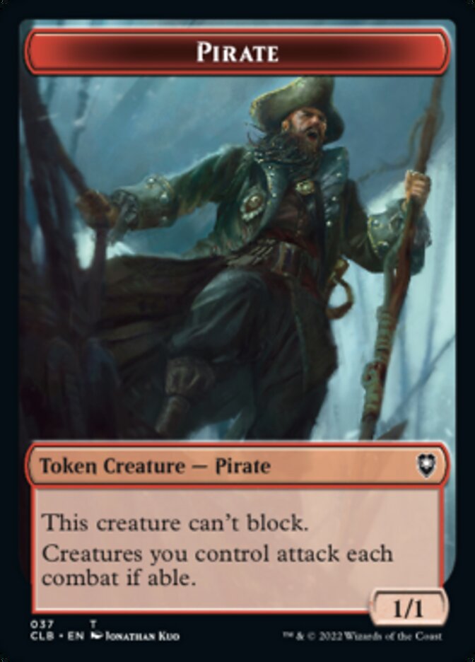 Pirate // Jeton gobelin double face [Commander Legends : Battle for Baldur's Gate Tokens] 