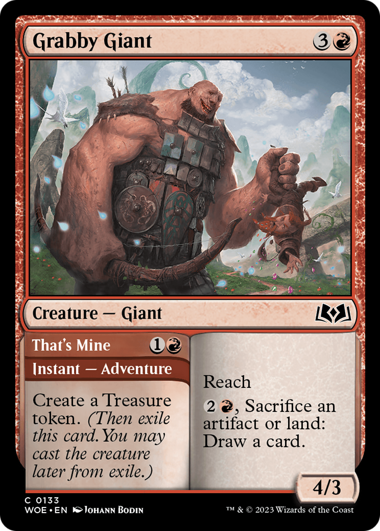 Grabby Giant (WOE-133) - Wilds of Eldraine