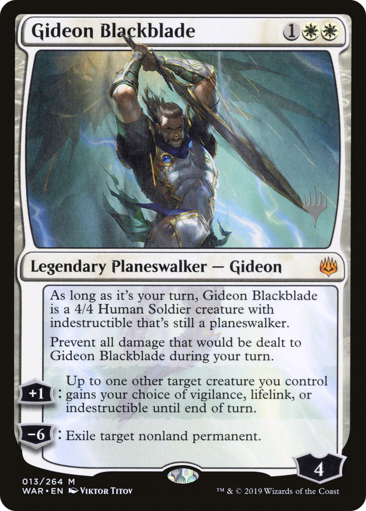 Gideon Blackblade (Pack Promo) [Promotions War of the Spark] 
