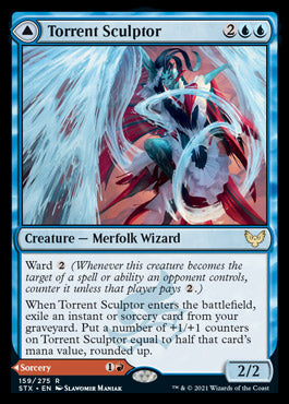 Torrent Sculptor // Flamethrower Sonata (STX-159) - Strixhaven: School of Mages
