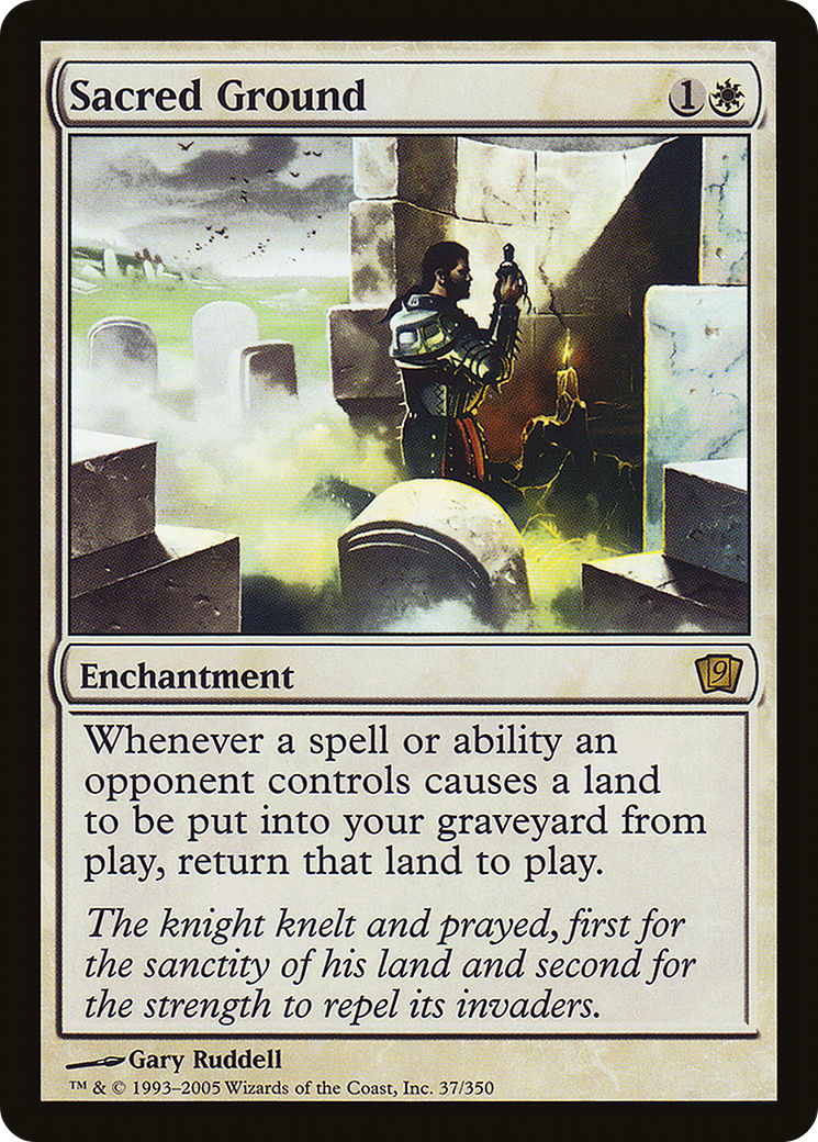 Sacred Ground (9ED-37★) - 9th Edition Foil