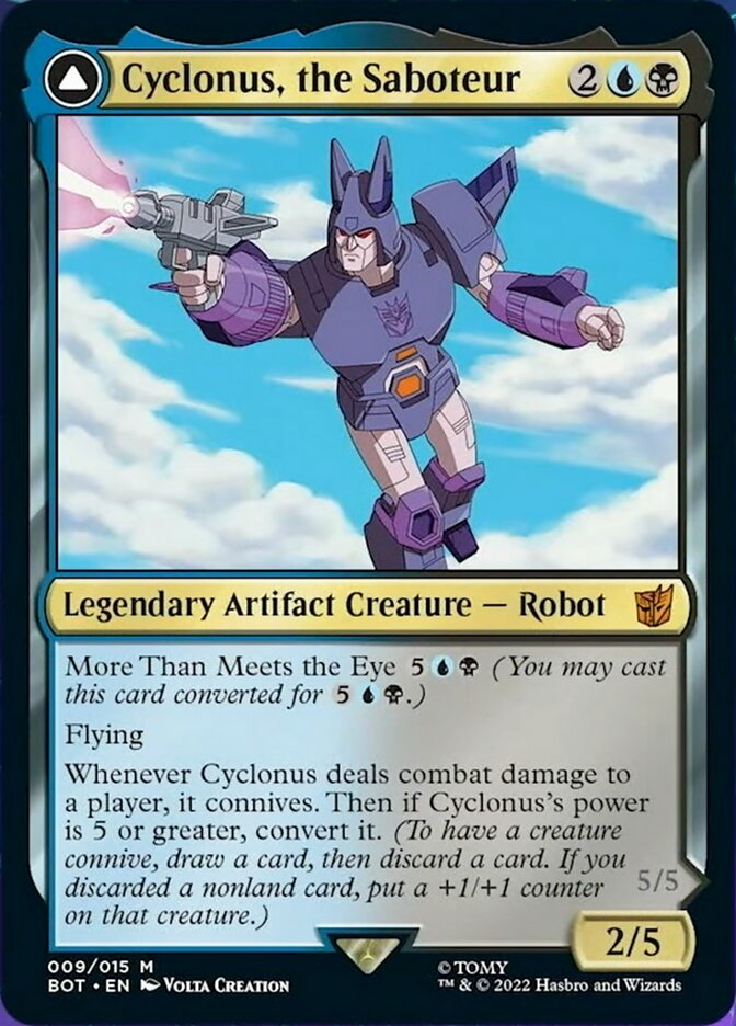 Cyclonus, the Saboteur (BOT-009) - Transformers: (convertdfc)