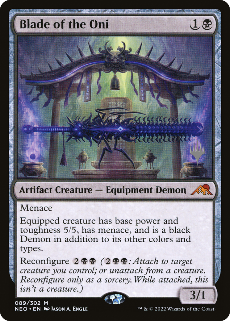 Blade of the Oni (PPNEO-89P) - Kamigawa: Neon Dynasty Promos