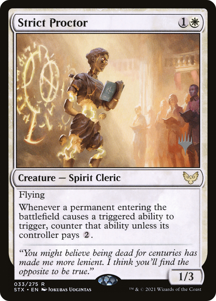 Strict Proctor (Pack Promo) [Strixhaven : Promos de l'École des Mages] 
