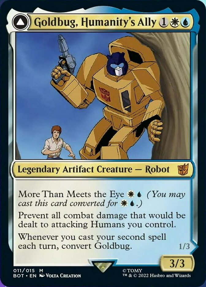 Goldbug, Humanity's Ally (BOT-011) - Transformers: (convertdfc)