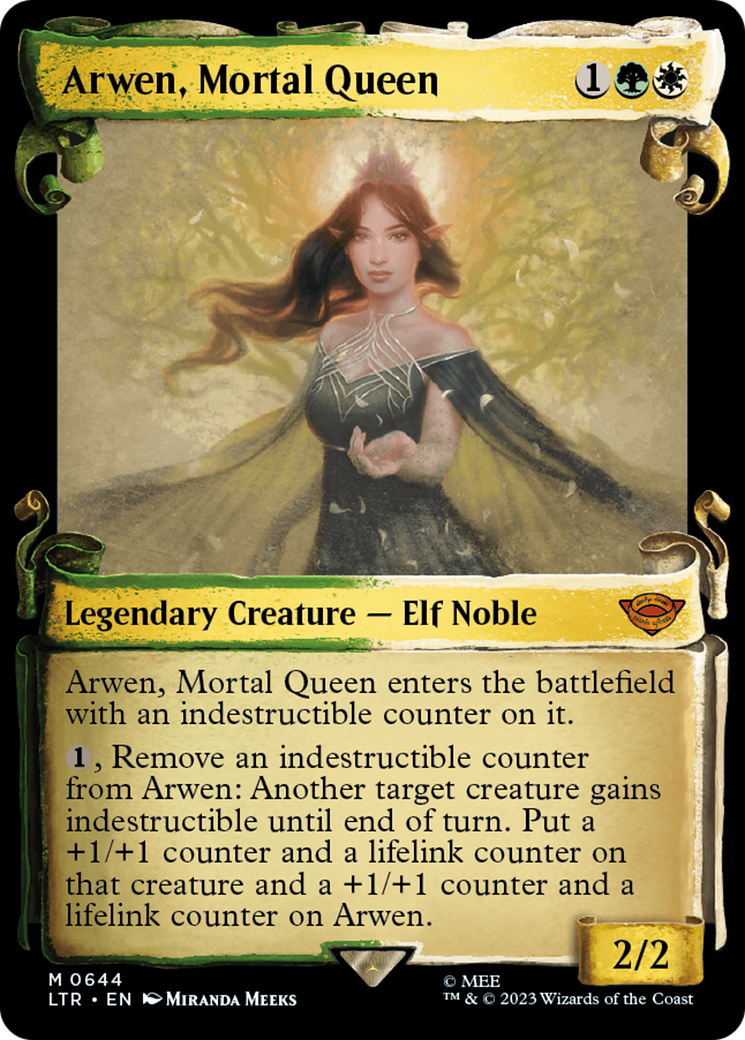 Arwen, Mortal Queen (Showcase Scrolls) (LTR-644) - The Lord of the Rings: Tales of Middle-earth: (Showcase)