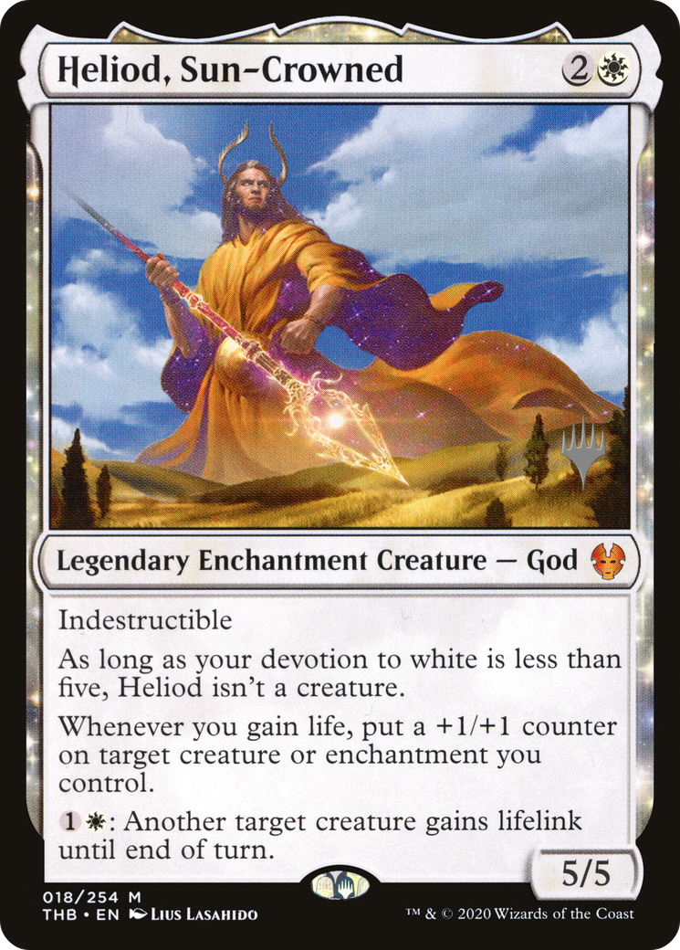 Héliode couronné par le soleil (Pack promotionnel) [Theros Beyond Death Promos] 