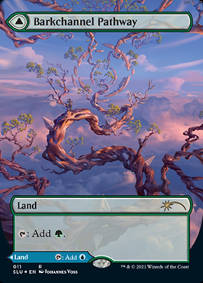 Barkchannel Pathway (Borderless) (SLU-011) - Secret Lair: Ultimate Edition: (Showcase) (Borderless) Foil