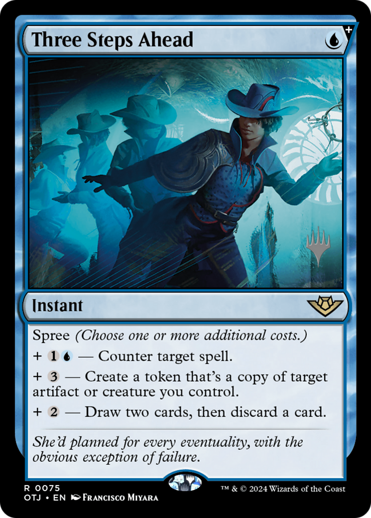 Trois pas d'avance (Pack promotionnel) [Promotions des hors-la-loi de Thunder Junction] 