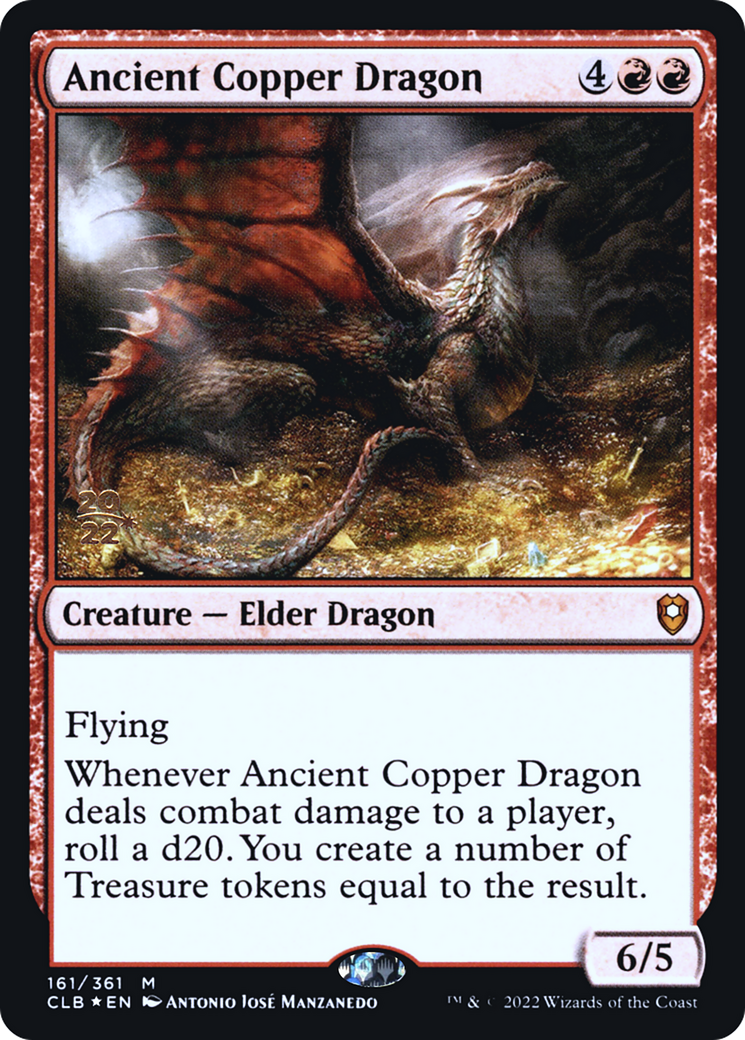 Dragon de cuivre antique [Promotions avant-première de Commander Legends : Battle for Baldur's Gate] 