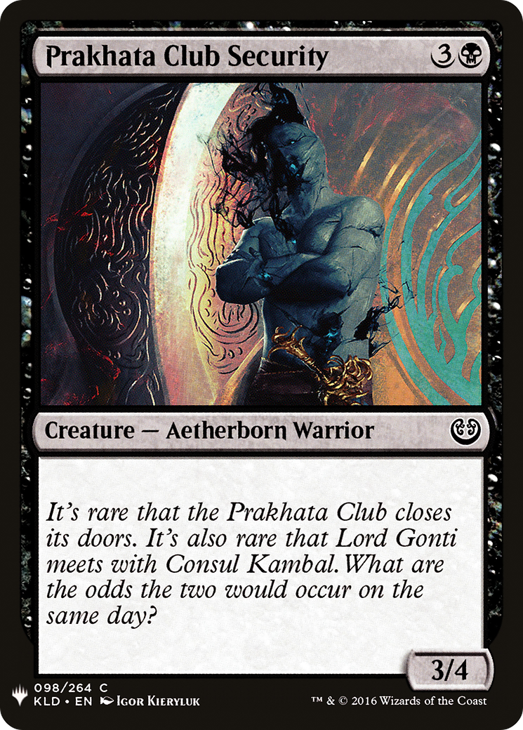 Sécurité du Prakhata Club [Booster mystère] 
