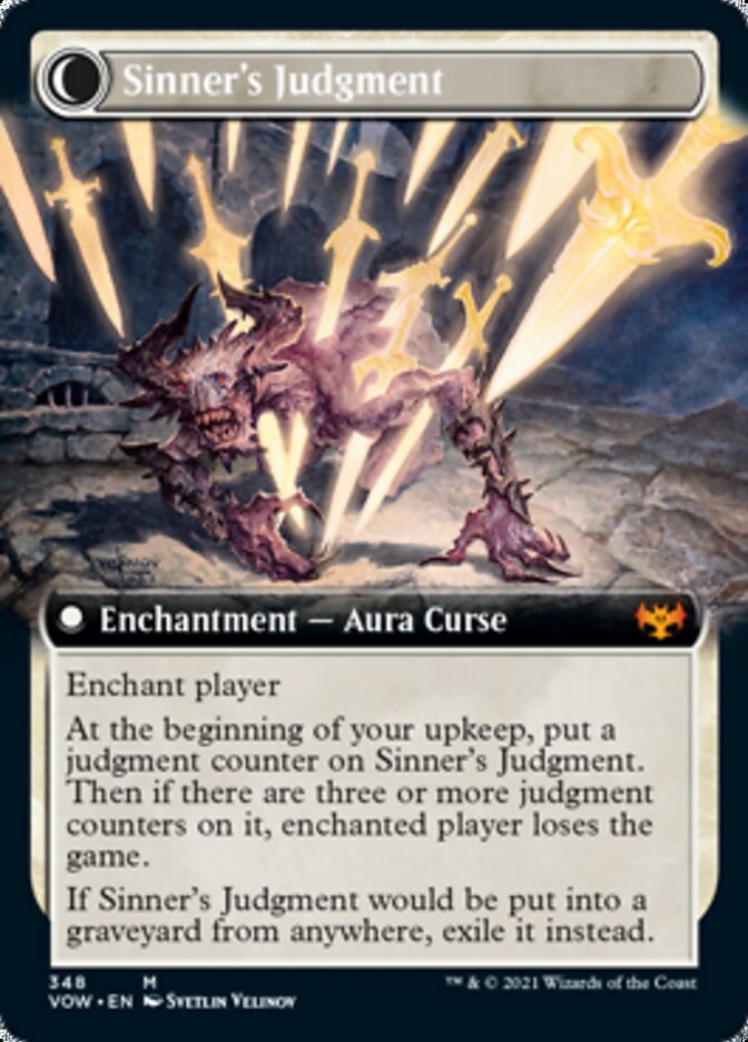 Juge fidèle // Jugement du pécheur (art étendu) [Innistrad : Vœu cramoisi] 