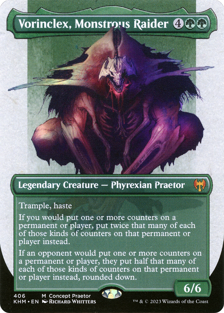 Vorinclex, Monstrous Raider (Borderless Concept Praetors) [Phyrexia : All Will Be One] 