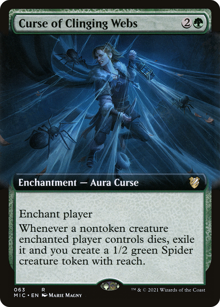 Malédiction des toiles accrochées (art étendu) [Innistrad: Midnight Hunt Commander] 