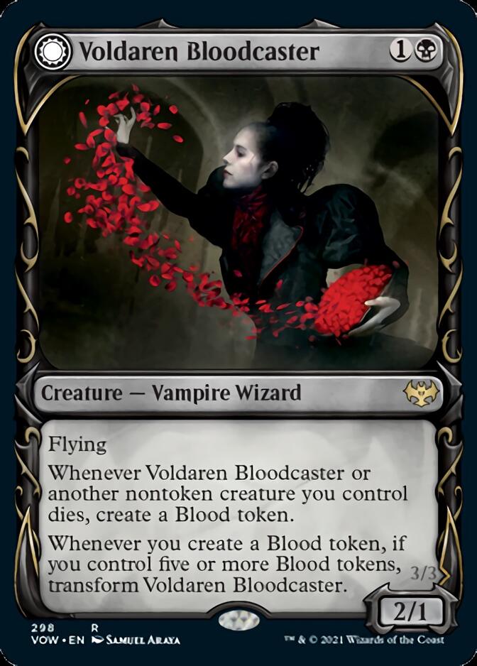 Voldaren Bloodcaster (Showcase) (VOW-298) - Innistrad: Crimson Vow: (Showcase, Double Faced Transform)