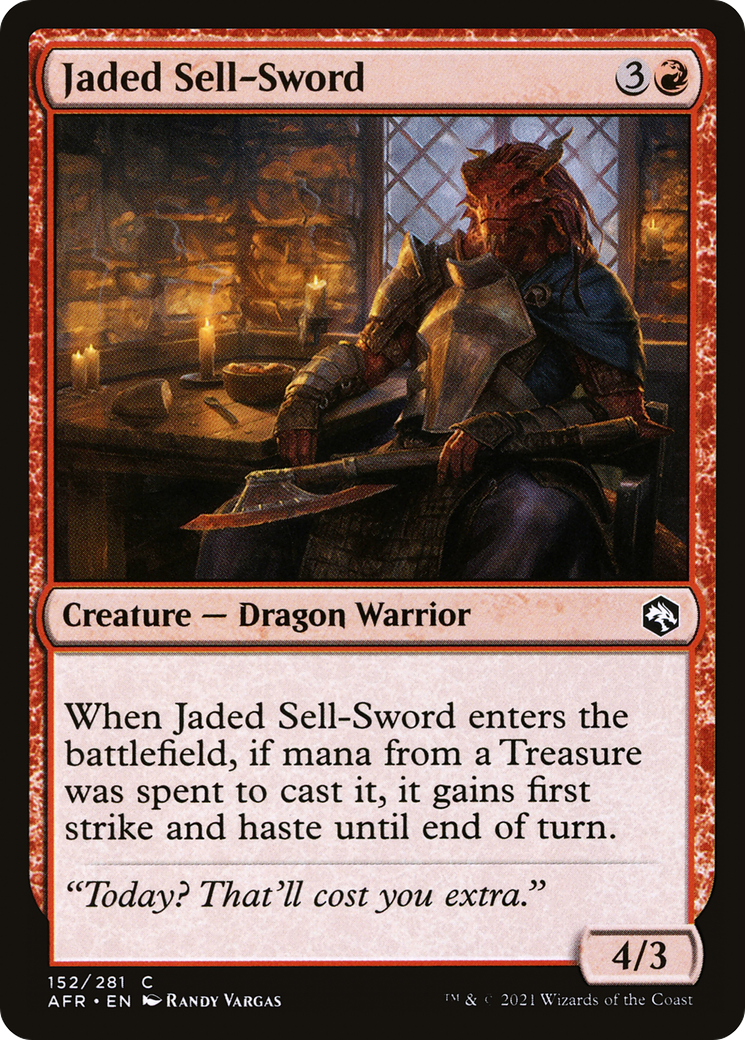 Jaded Sell-Sword [Donjons &amp; Dragons : Aventures dans les Royaumes Oubliés] 