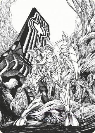 Lukka, Bound to Ruin Art Card [Phyrexia : All Will Be One Art Series] 