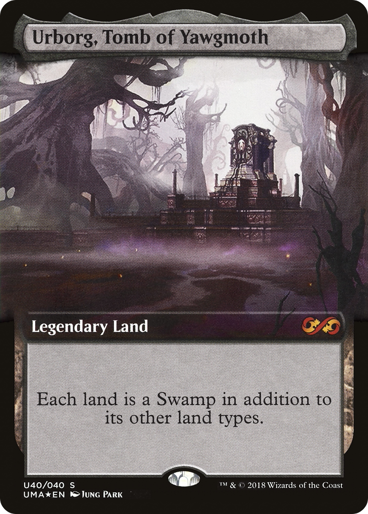 Urborg, Tomb of Yawgmoth (UMA:BT-U40) - Ultimate Box Topper: (Extended Art) Foil