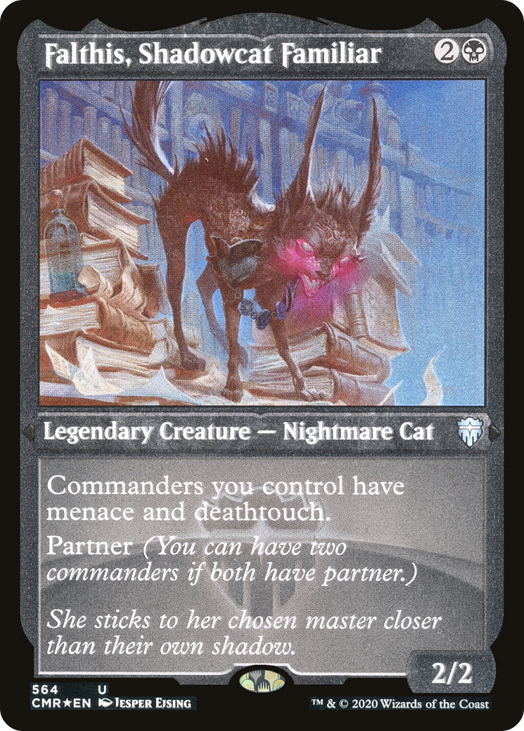 Falthis, familier Shadowcat (gravé) [Commander Legends] 