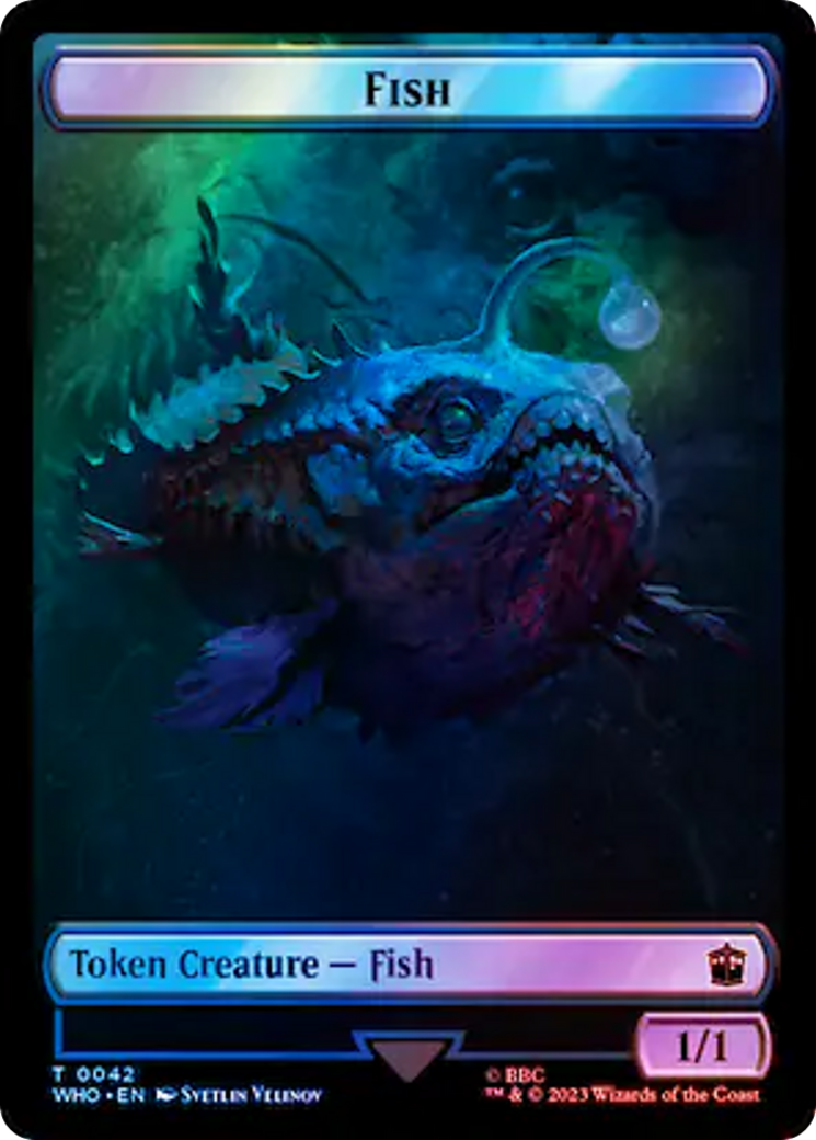Poisson // Indice (0053) Jeton double face (Surge Foil) [Doctor Who Tokens] 