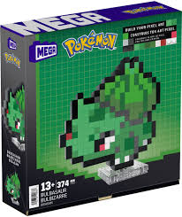 Mega Construct Pokémon Pixel Art - Bulbasaur Building Set