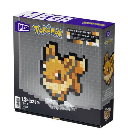 Mega Construct Pokémon Pixel Art - Eevee Building Set