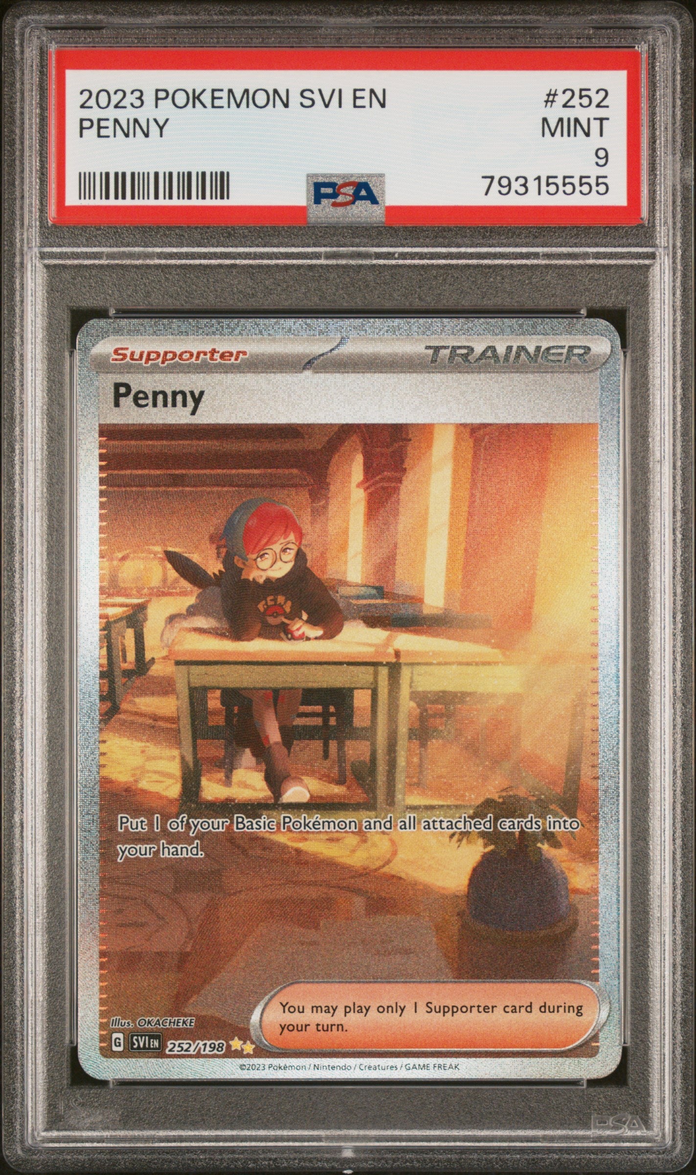 Pokemon - PSA 9 - Penny - Scarlet & Violet